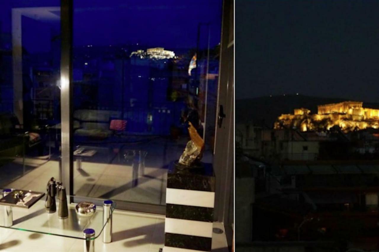 Stylish Penthouse With Acropolis And 360 View Apartman Athén Kültér fotó