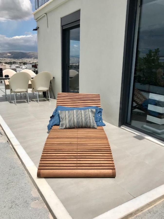 Stylish Penthouse With Acropolis And 360 View Apartman Athén Kültér fotó